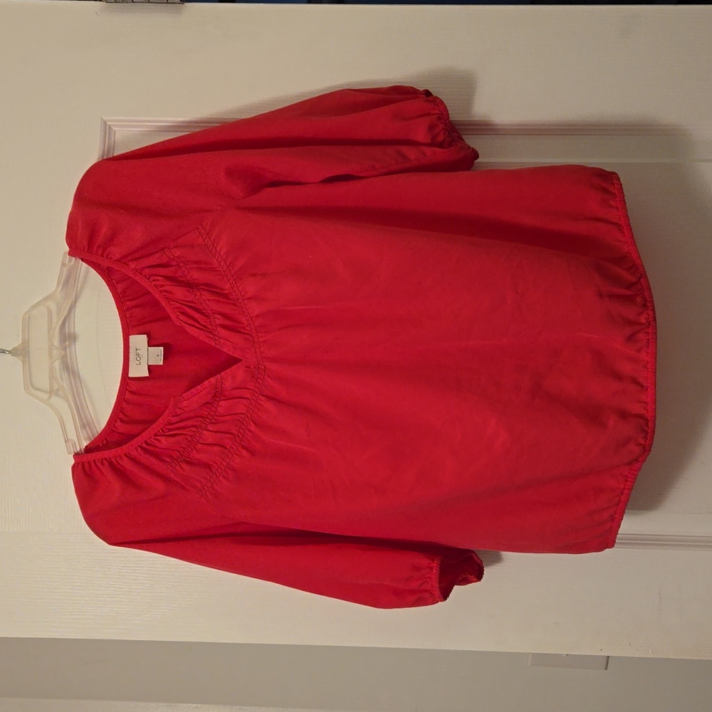 2/$20 Loft hot pink blouse, small